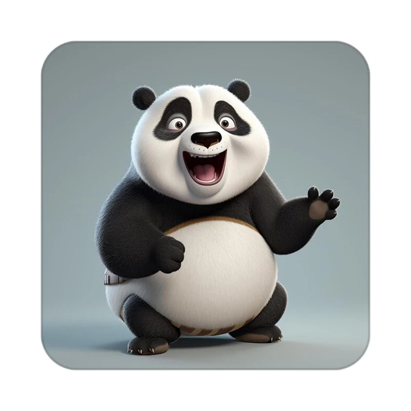 زیر لیوانی کاکتی طرح حیوانات کارتونی مدل mp28488