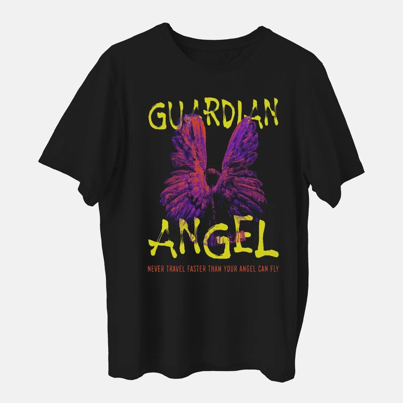 تی شرت آستین کوتاه اورسایز مردانه مدل پروانه z353