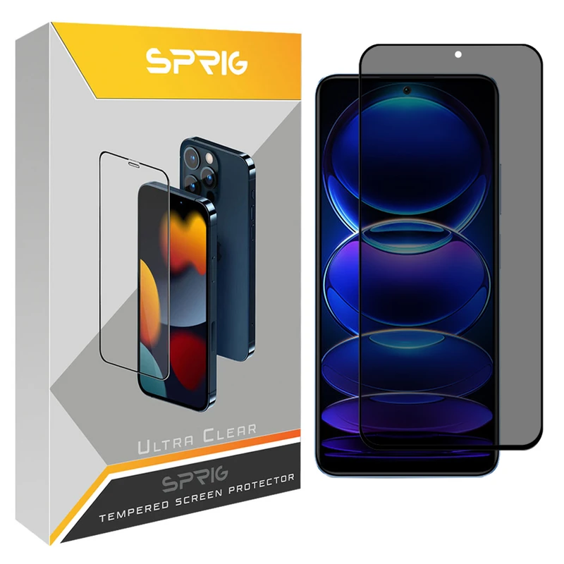 محافظ صفحه نمایش حریم شخصی اسپریگ مدل PRYSP مناسب برای گوشی موبایل شیائومی Redmi Note 12 5G