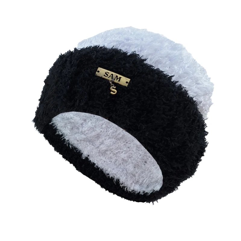 کلاه بافتنی زنانه سام کد 504 رنگ سفید