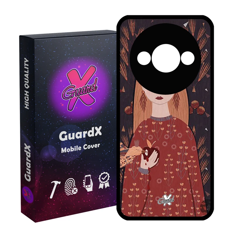 کاور گارد ایکس طرح دختر مدل Glass10413 مناسب برای گوشی موبایل شیائومی Redmi A3 4G/ A3X 4G/ Poco C61