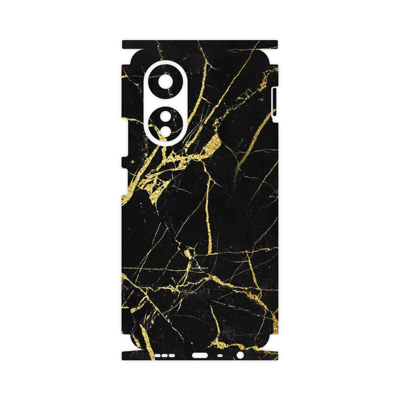 برچسب پوششی ماهوت مدل Graphite_Gold_Marble-FullSkin مناسب برای گوشی موبایل اپو A58 4G