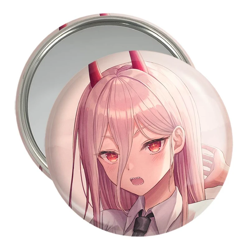 آینه جیبی خندالو مدل پاور انیمه مرد اره ای Chainsaw Man  کد 23180