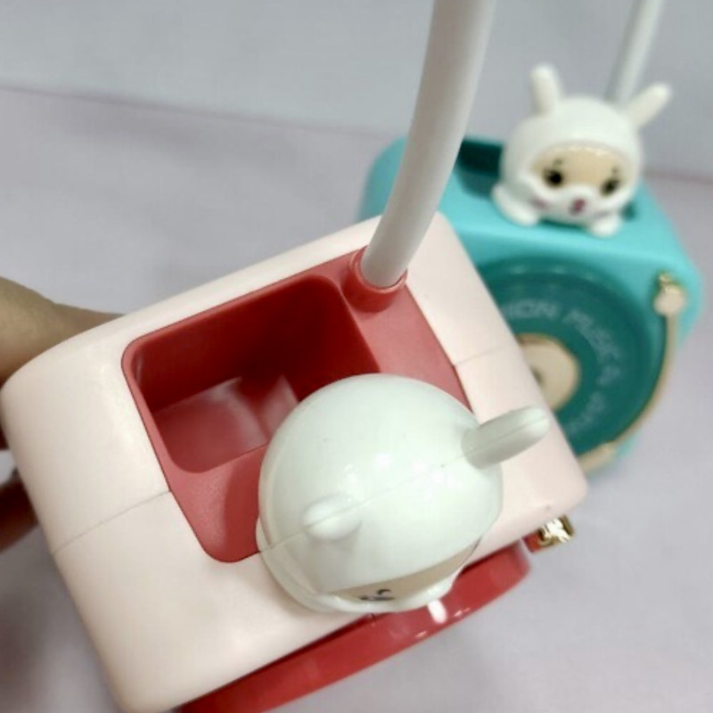 چراغ مطالعه طرح دوربین خرگوشی به همراه جامدادی و تراش