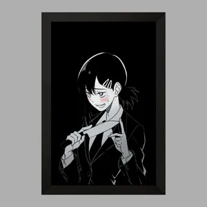 تابلو خندالو مدل ریزه انیمه مرد اره ای Chainsaw Man  کد 17863