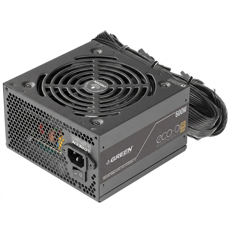 منبع تغذیه کامپیوتر 600 وات گرین مدل GP600A-ECO D
