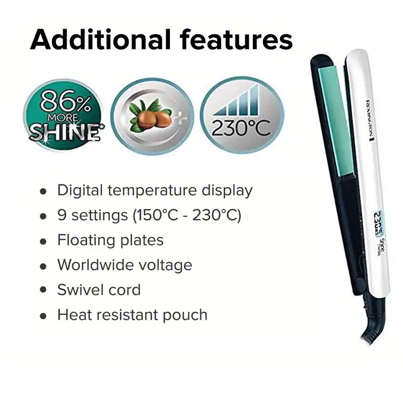 اتو مو و سشوار رمینگتون مدل Shine Therapy S8500GP