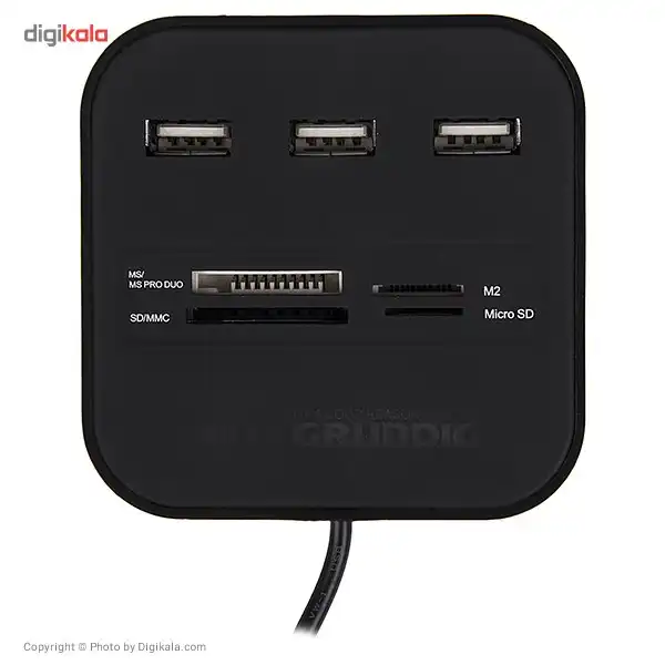 هاب USB و کارت‌ خوان حافظه گروندیگ مدل 51594