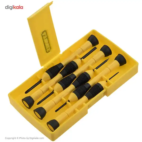 مجموعه 6 عددی پیچ گوشتی ساعتی استنلی مدل STHT66052-8