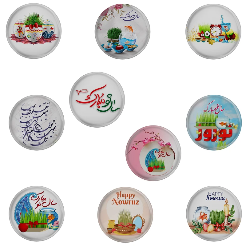 مگنت مدل عید نوروز سفره هفت سین کد S1-10 مجموعه 10 عددی