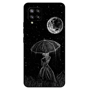 Megafone Girl and Moon 1369 Cover For Samsung Galaxy A42 5G
