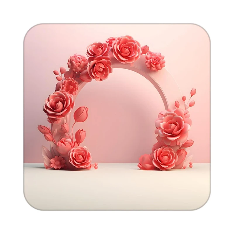 زیر لیوانی کاکتی طرح گل مدل mp16279