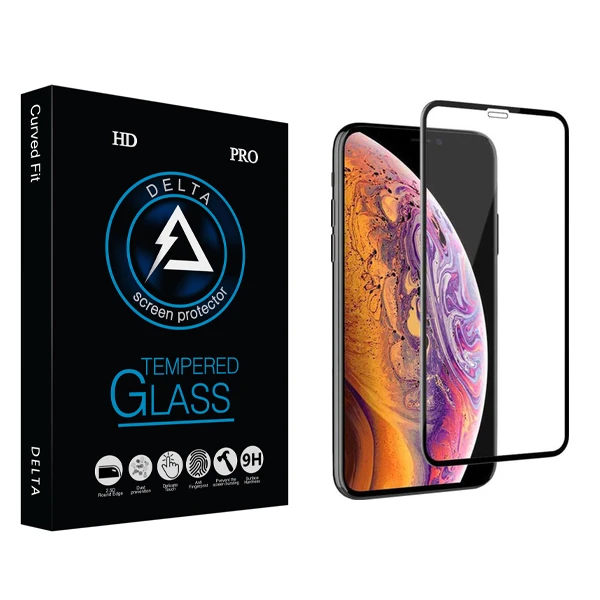 محافظ صفحه نمایش دلتا مدل HD مناسب برای گوشی موبایل اپل Iphone XS MAX