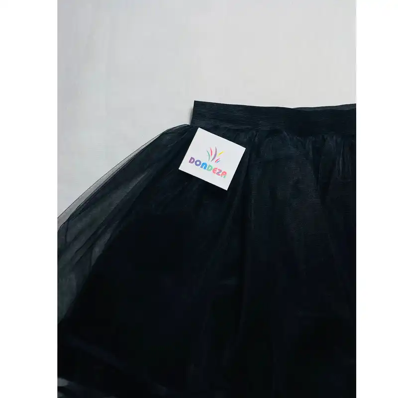 دامن کلوش زنانه مدل توری عروسکی روبان دار