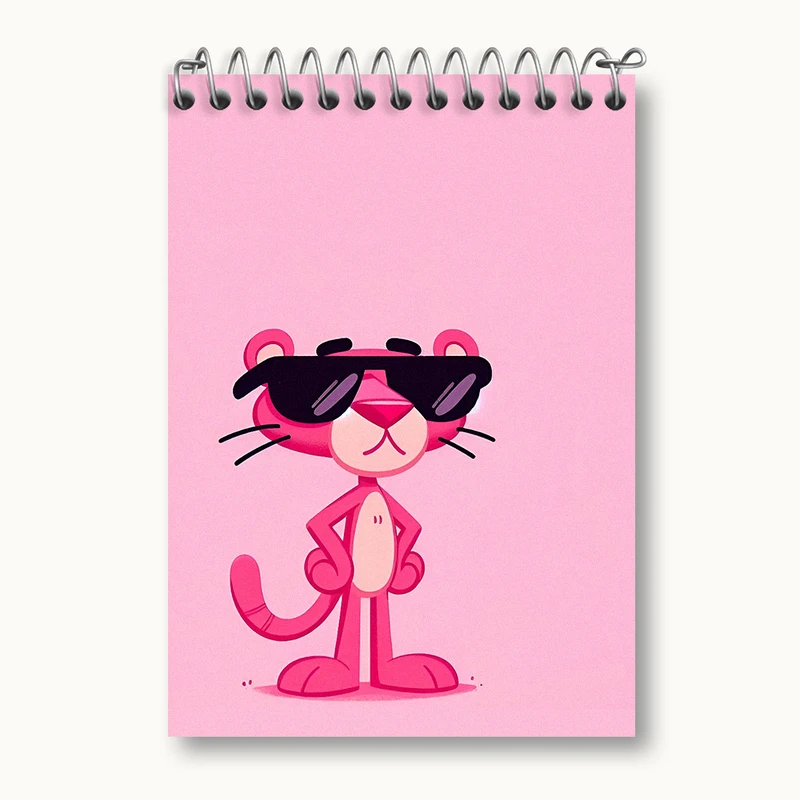 دفتر یادداشت 50 برگ خندالو طرح پلنگ صورتی کد N3318