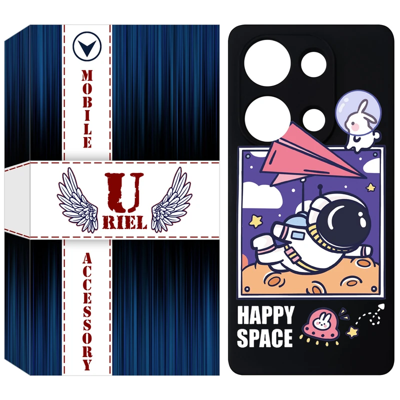 کاور یوریل مدل KSH کد 22 طرح فضانورد مناسب برای گوشی موبایل شیائومی Poco M6 Pro