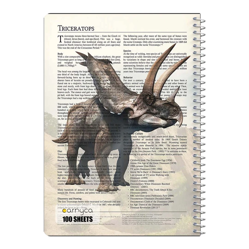 دفتر مشق 100 برگ سیمی کارنیکا طرح روزنامه وینتج حیوانات Vintage Newspaper Animals کد 84116