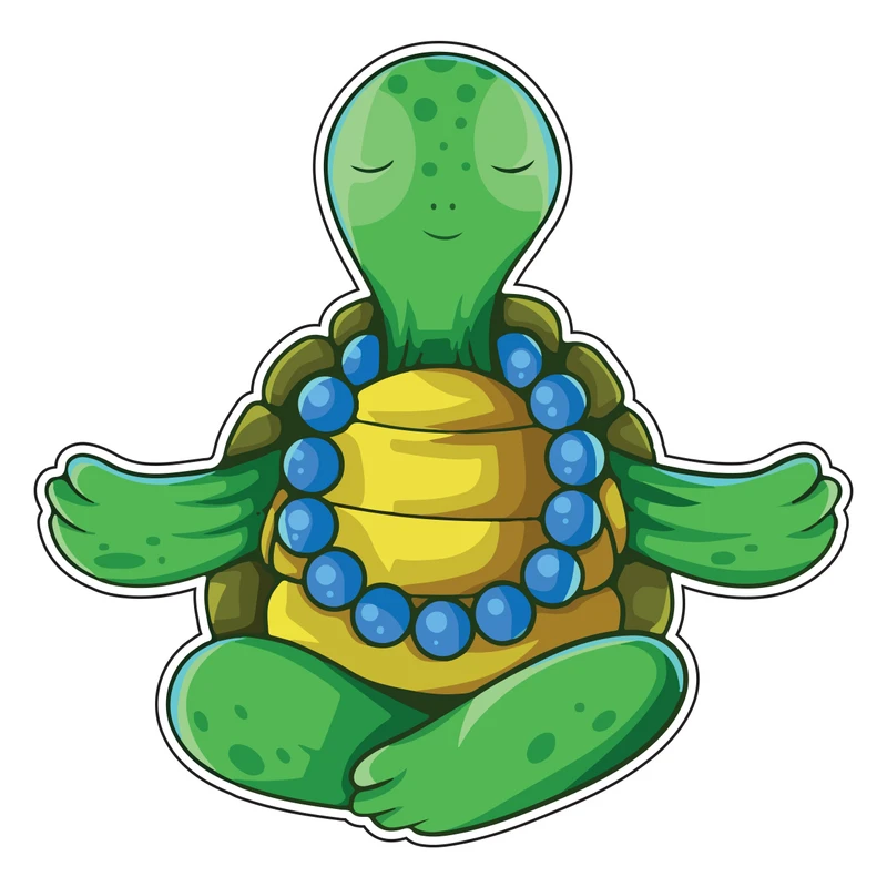 استیکر دیواری کودک مدل لاک پشت کد 104