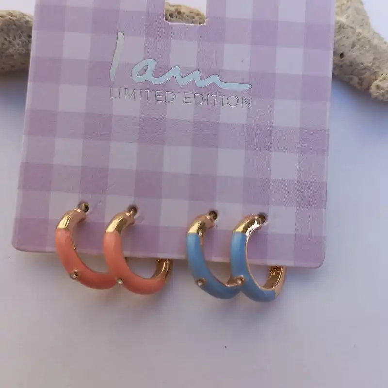 گوشواره زنانه آی ام مدل SMR 0234 مجموعه 2 عددی