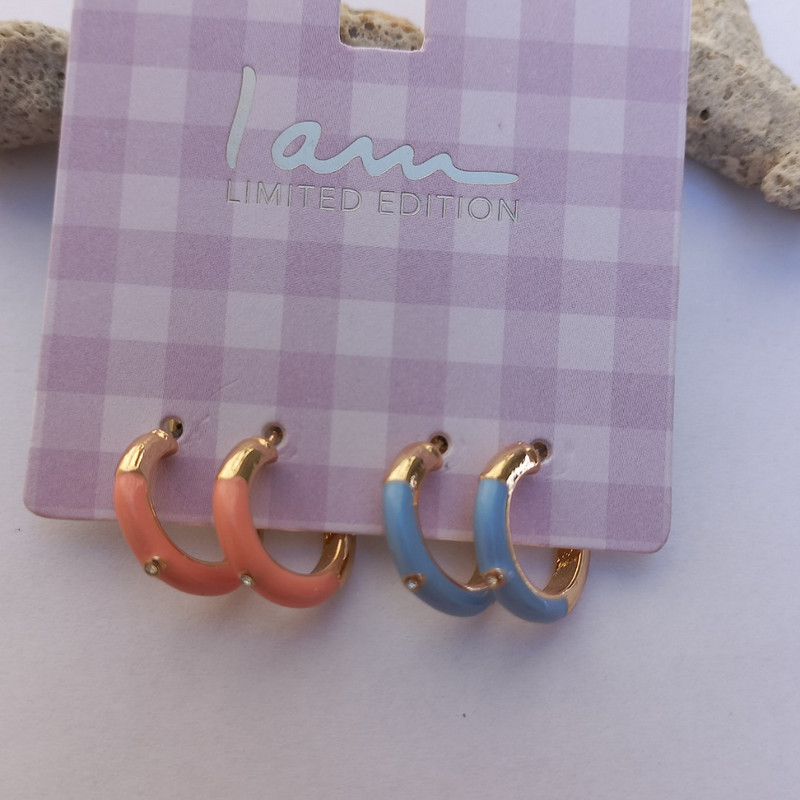 گوشواره زنانه آی ام مدل SMR 0234 مجموعه 2 عددی