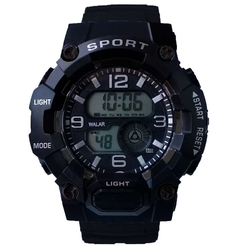 ساعت مچی دیجیتال پسرانه والار مدل اسپرت چراغ دار SPORT ضد آب کد 210