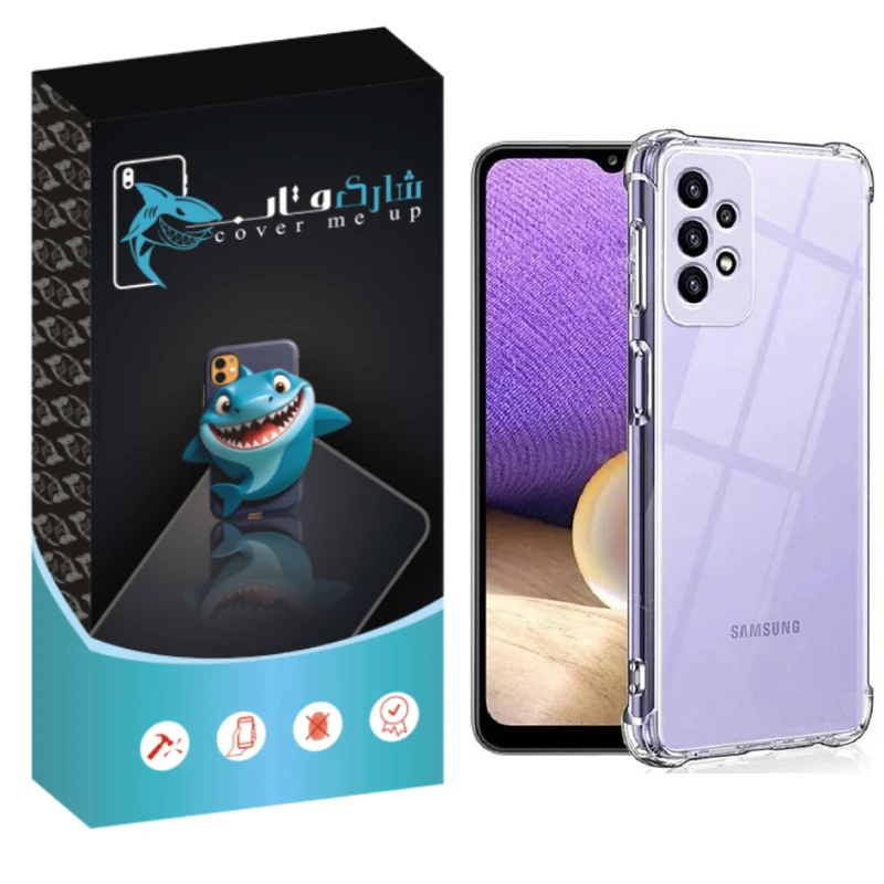 کاور شارک قاب مدل Crystal مناسب برای گوشی موبایل سامسونگ Galaxy A23