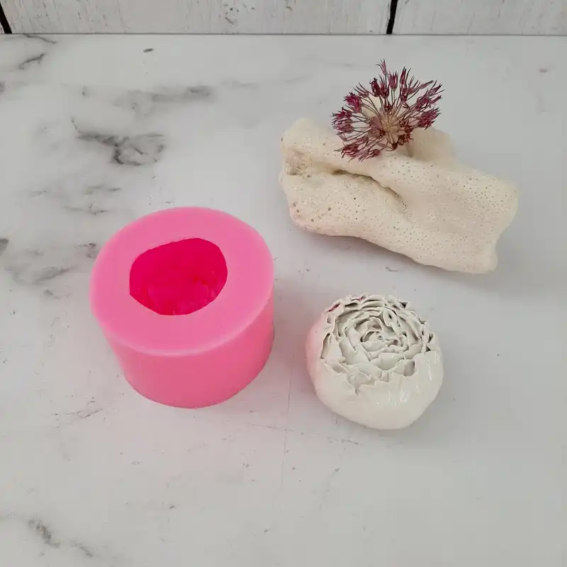 قالب شمع مدل رز پیونی کد 5