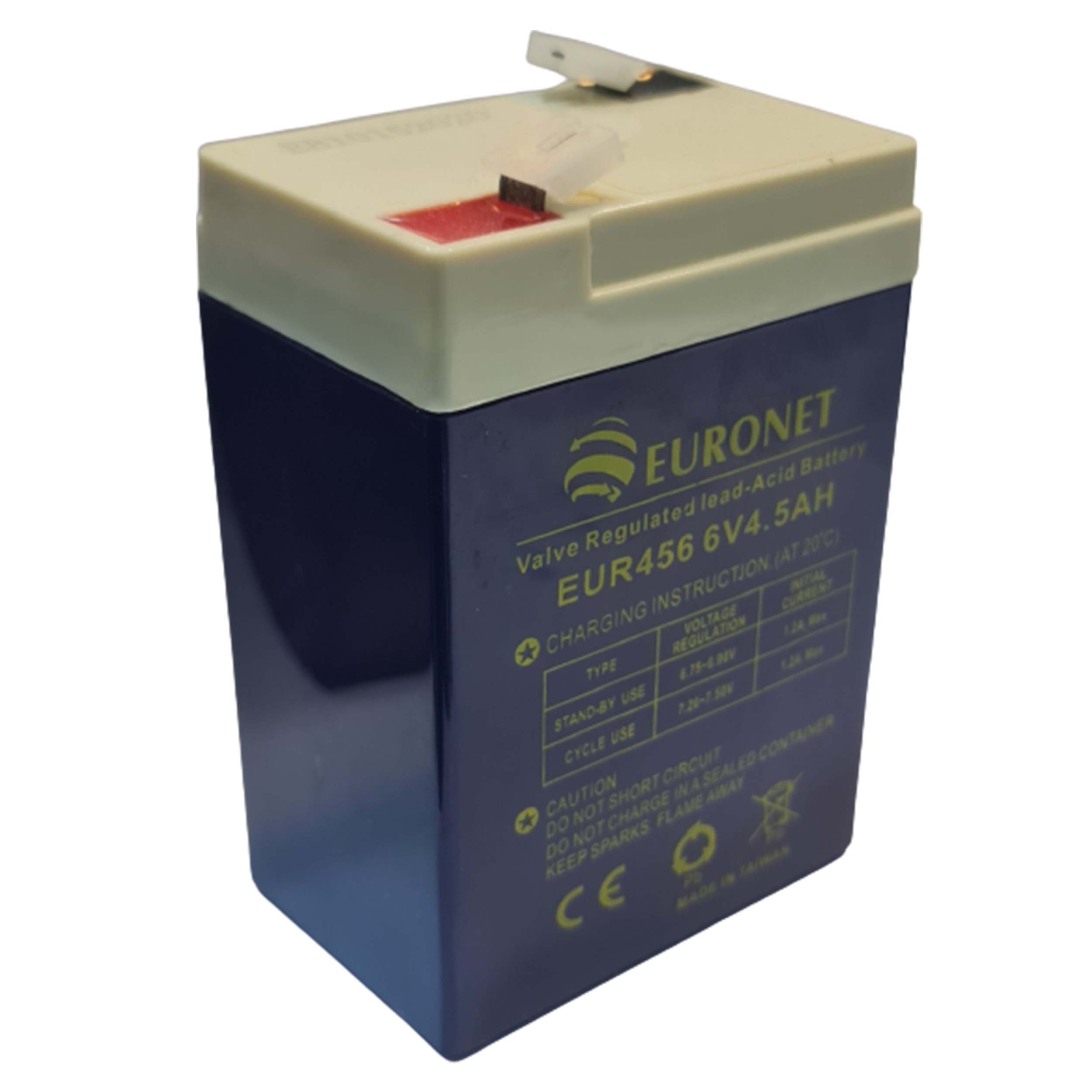 باتری سیلد اسید 6 ولت 4.5 آمپر ساعت یورونت مدل PD-2020