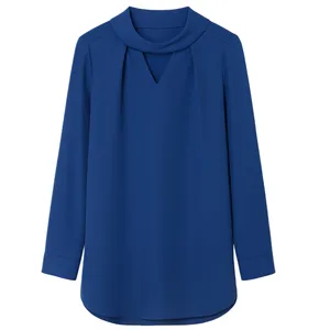 بلوز آستین بلند یقه شالی زنانه مدل A-3939