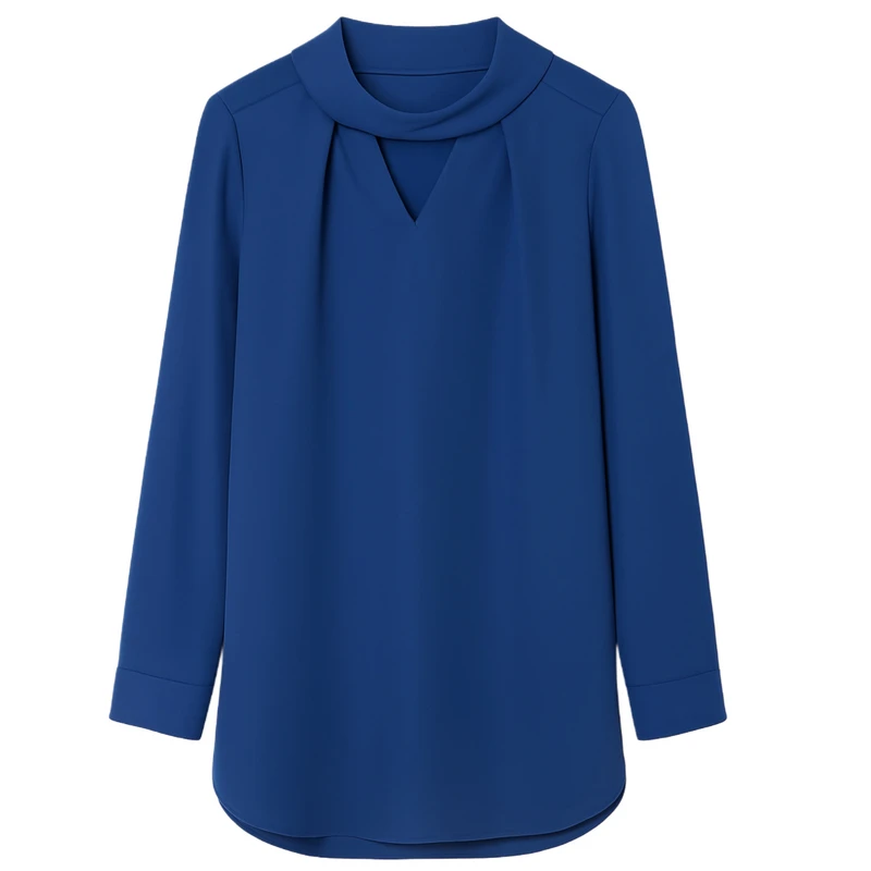 بلوز آستین بلند یقه شالی زنانه مدل A-3939