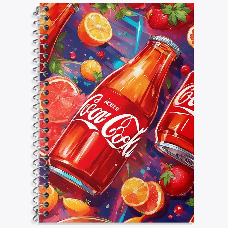 دفتر لغت 50 برگ خندالو طرح نوشابه کوکاکولا کد N1653