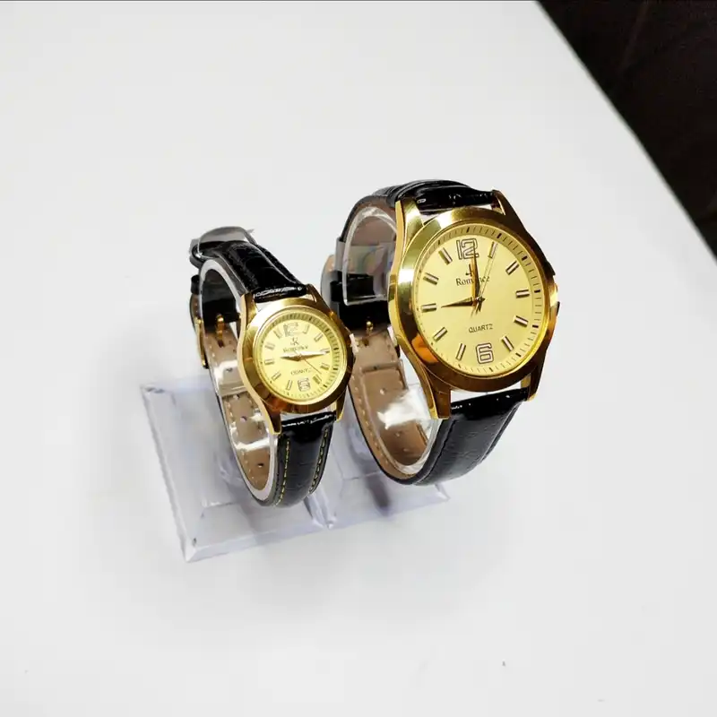 ست ساعت مچی عقربه ای زنانه و مردانه رومنس مدل Prof 02