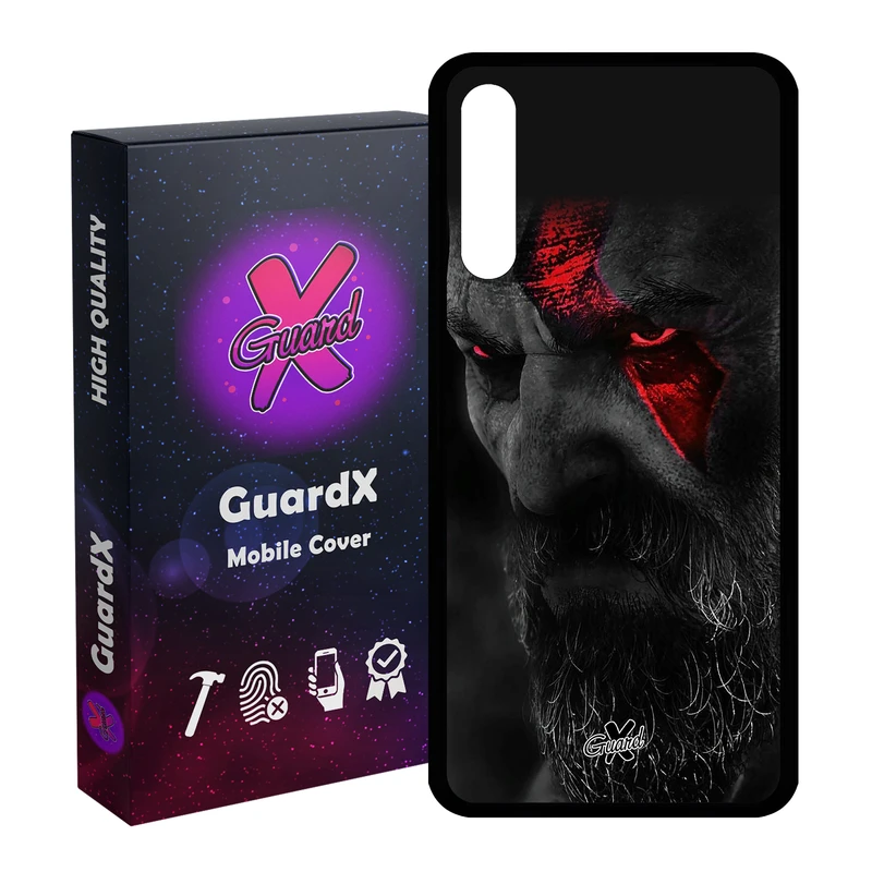 کاور گارد ایکس طرح God of War مدل Glass10349 مناسب برای گوشی موبایل هوآوی Y8P / P Smart S