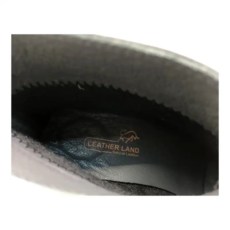 نیم بوت زنانه سرزمین چرم مدل 5194 رنگ سرمه ای