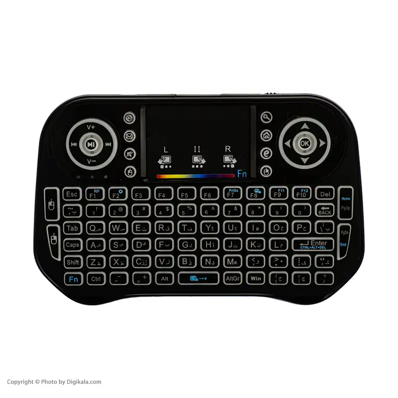 مینی کیبورد بی سیم همراه با تاچ پد مدل I10