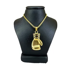 گردنبند مردانه مدل بوکس بزرگ کد 35610