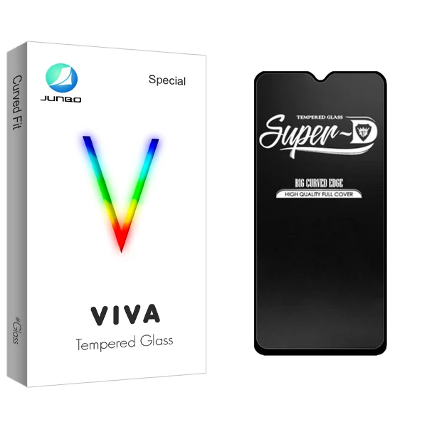 محافظ صفحه نمایش شیشه ای جانبو مدل Viva Glass Super-D مناسب برای گوشی موبایل شیائومی Redmi 9-9A-9C