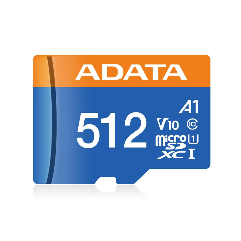 کارت حافظه‌ microSDXC ای دیتا مدل premier کلاس 10 استاندارد UHS-I U1 سرعت 100 MBps ظرفیت 512 گیگابایت به همراه آداپتور SD