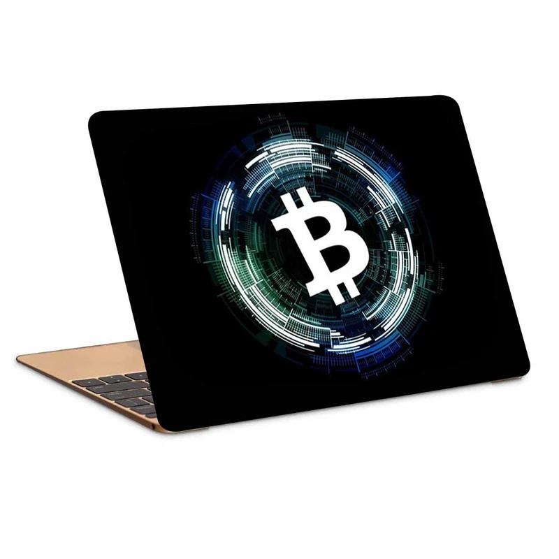 استیکر لپ تاپ طرح bitcoinکد p-1124مناسب برای لپ تاپ 15.6 اینچ