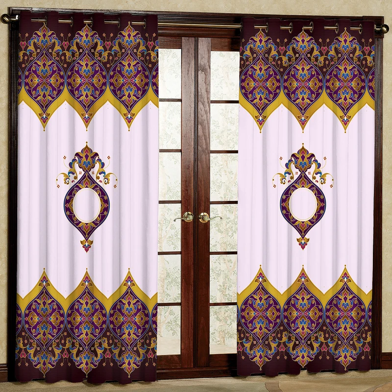 پرده مدل مخمل پانچی کد 4832 سایز 140x200 سانتی متر