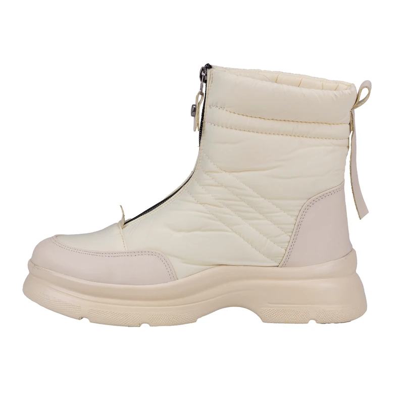 نیم بوت زنانه مدل کاپشنی جلو زیپی کد 526