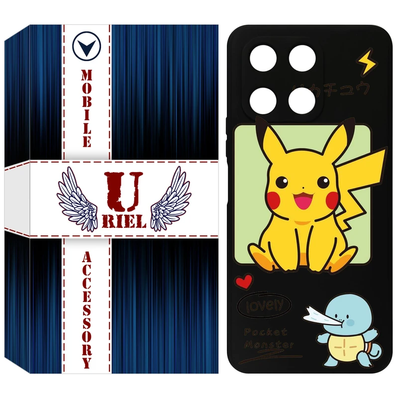 کاور یوریل مدل KSH کد 28 طرح پوکمون مناسب برای گوشی موبایل آنر X6A / X6A Plus