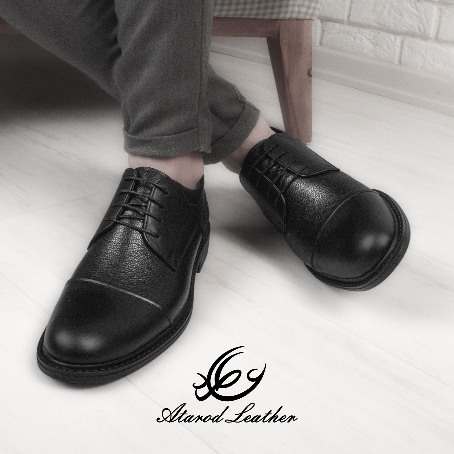 کفش روزمره مردانه چرم عطارد مدل چرم طبیعی کد SH81 -  - 8