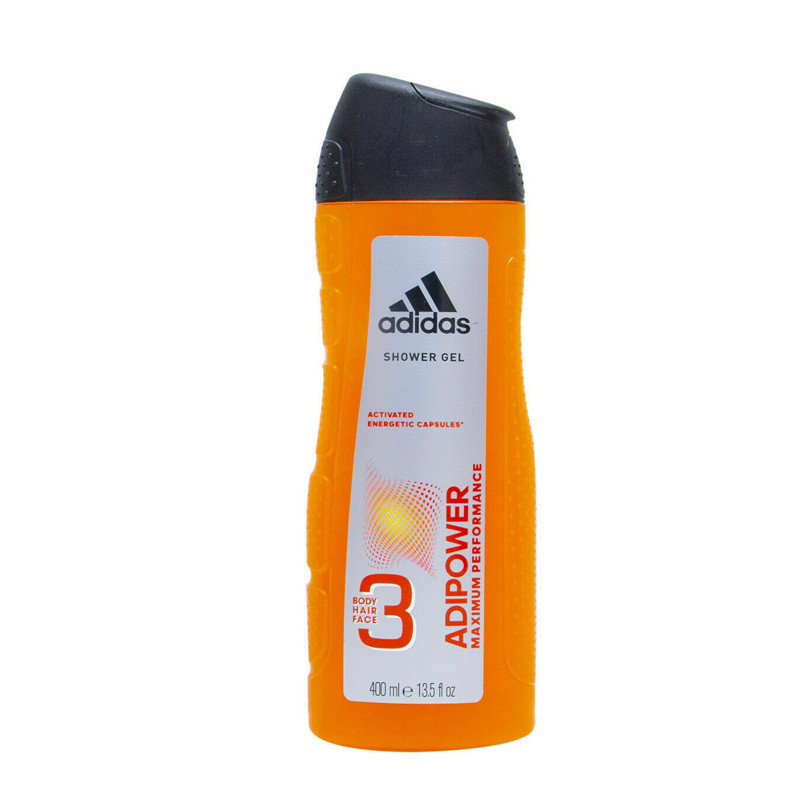 شامپو بدن و مو آدیداس مدل Adipower 3in1 حجم 400 میلی لیتر