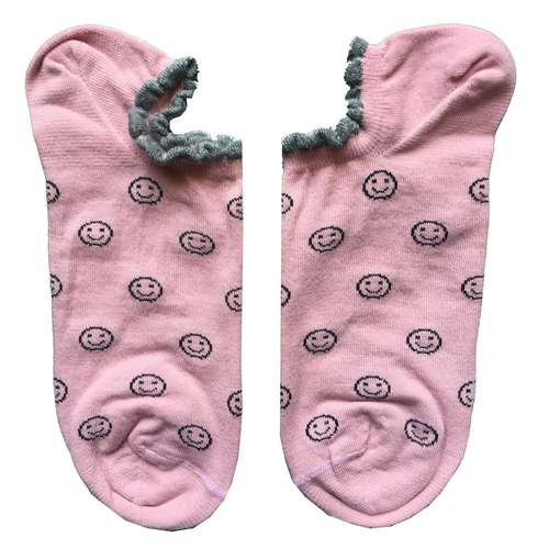 جوراب زنانه دکتر جوراب مدل قوزکی استیکر رنگ صورتی