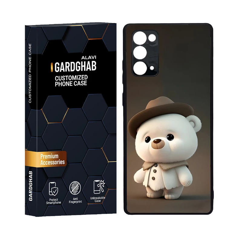 کاور گارد قاب علوی مدل دور ژله ای پشت گلس کارتونی و انیمه مناسب برای گوشی موبایل سامسونگ  Galaxy Note 20