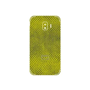 MAHOOT Yellow Snake Skin Cover Sticker for Samsung Galaxy J2 Core