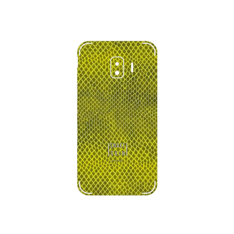 برچسب پوششی ماهوت مدل Yellow Snake Skin مناسب برای گوشی موبایل سامسونگ Galaxy J2 Core