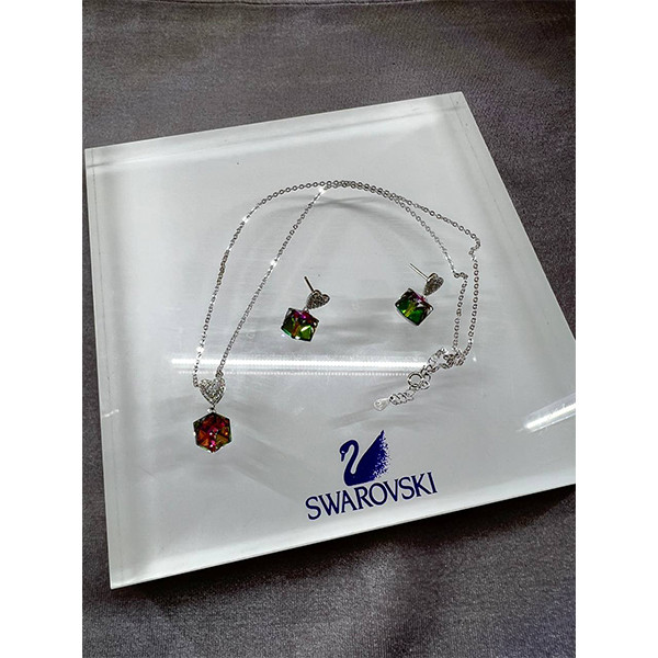 نیم ست نقره زنانه مدل مکعب جواهری کد 689844 نیم ست نقره زنانه مدل مکعب جواهری کد 689844