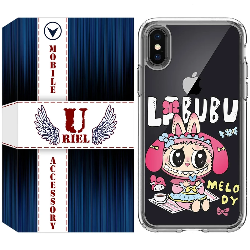 کاور یوریل مدل Clear کد 140 طرح لبوبو مناسب برای گوشی موبایل اپل iPhone X / XS